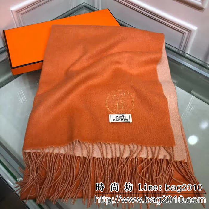 HERMES愛馬仕經典款羊絨圍巾 圍巾披肩兩用 LLWJ7786